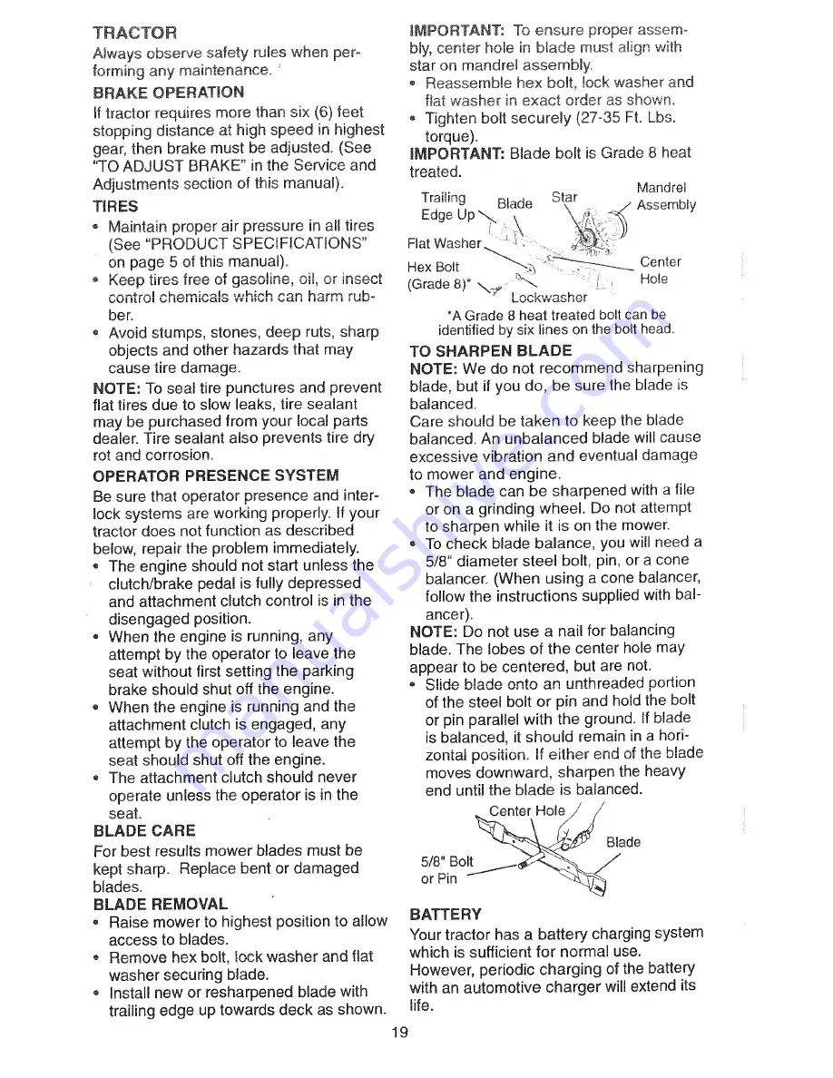 Craftsman 917.271380 Owner'S Manual Download Page 19