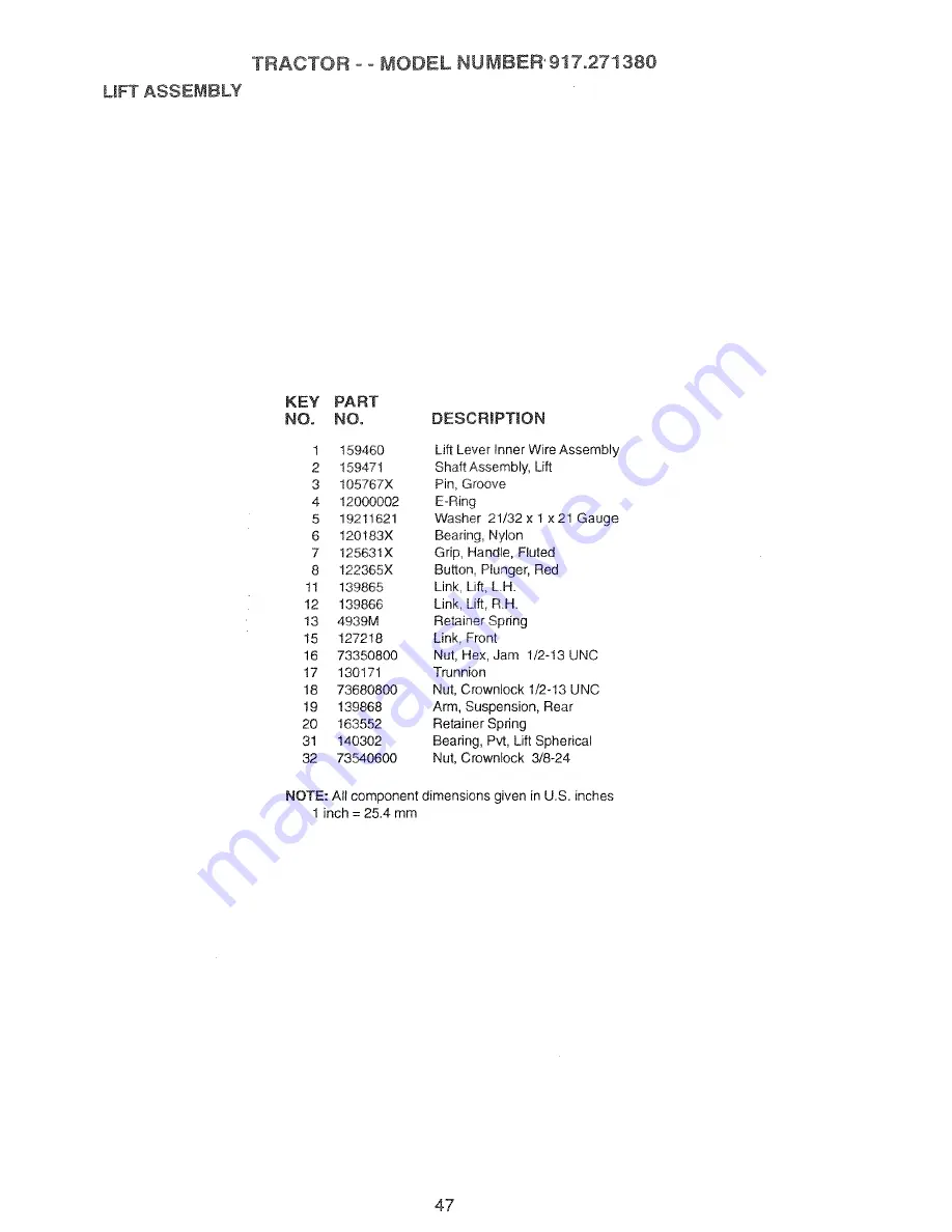 Craftsman 917.271380 Owner'S Manual Download Page 47