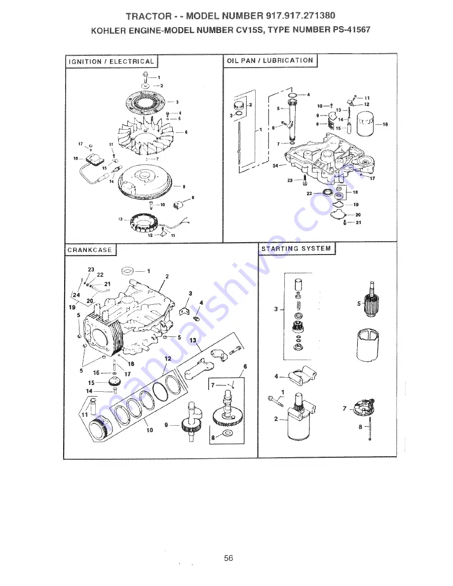 Craftsman 917.271380 Owner'S Manual Download Page 56