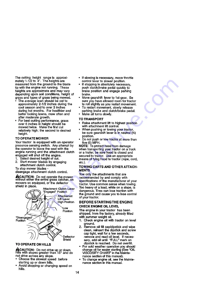 Craftsman 917.271531 Owner'S Manual Download Page 14