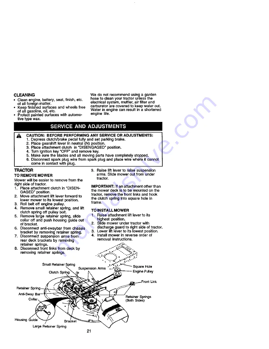 Craftsman 917.271531 Owner'S Manual Download Page 21