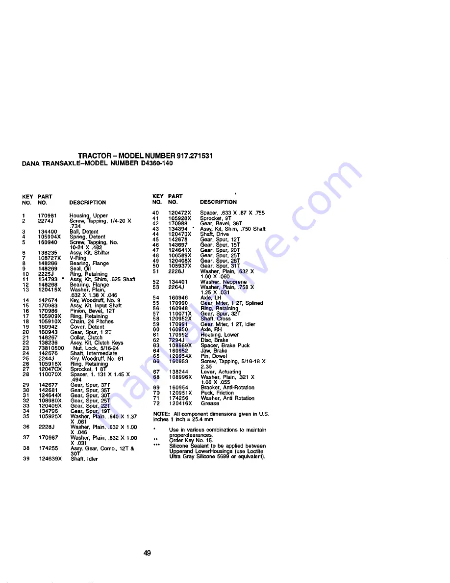 Craftsman 917.271531 Owner'S Manual Download Page 49