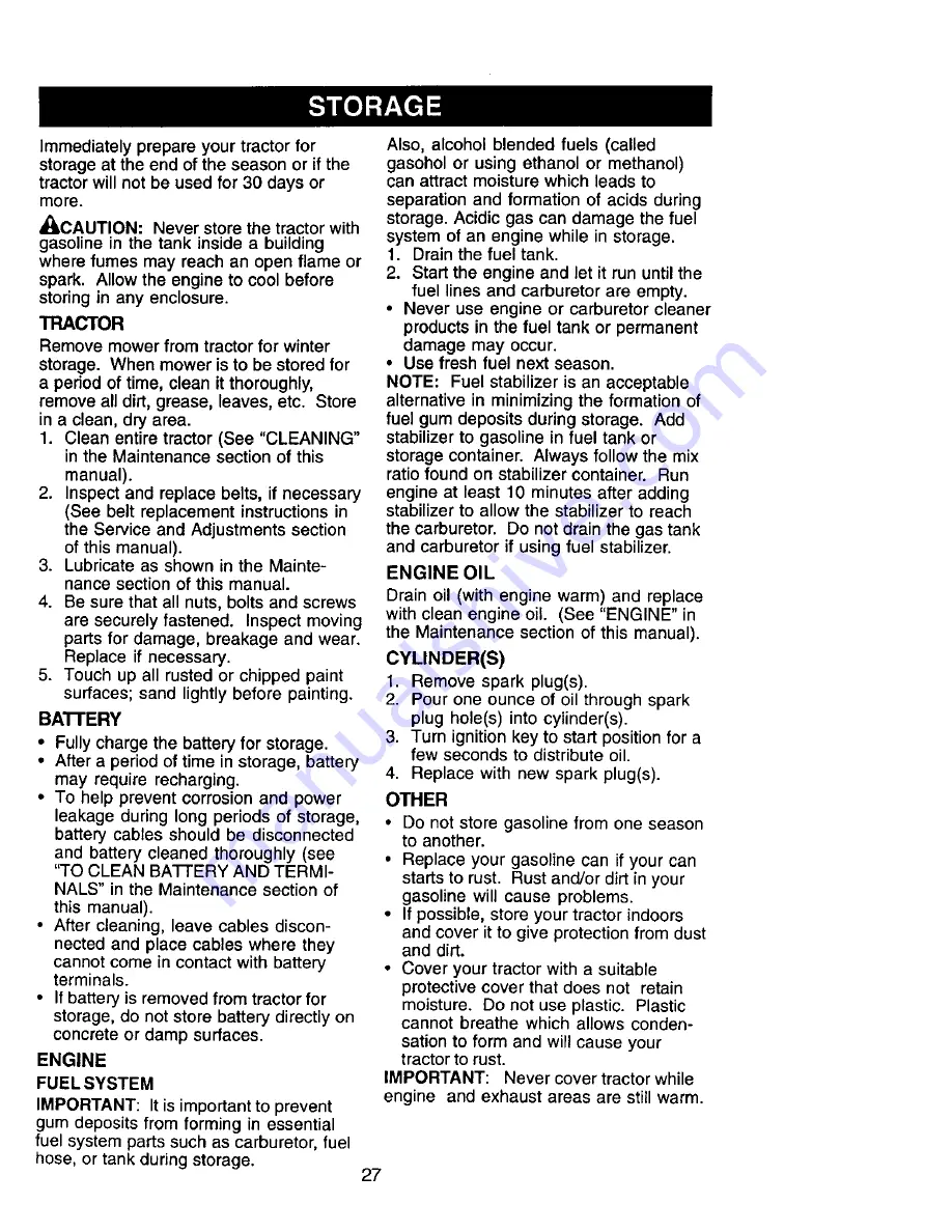 Craftsman 917.271550 Owner'S Manual Download Page 27