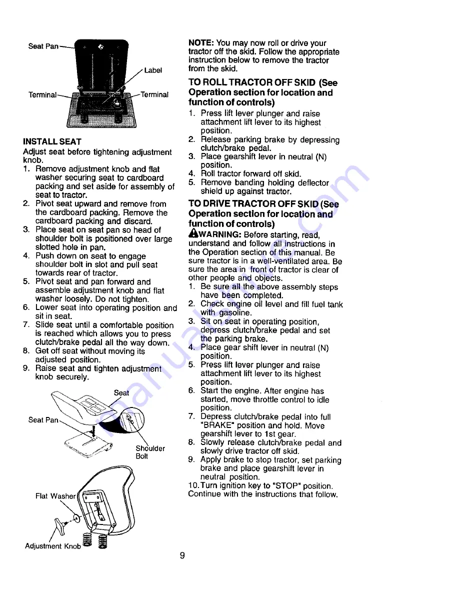 Craftsman 917.271551 Owner'S Manual Download Page 9