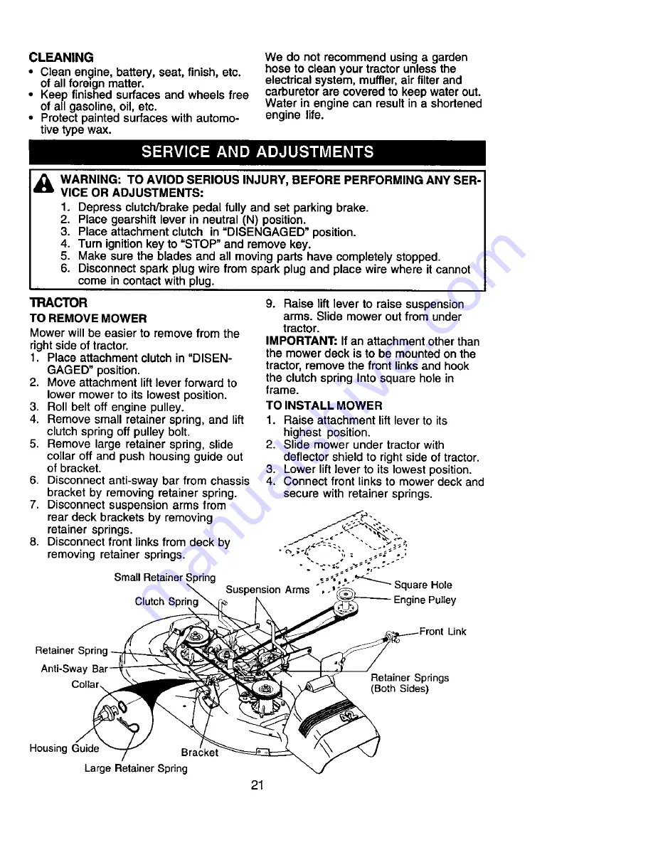 Craftsman 917.271551 Owner'S Manual Download Page 21