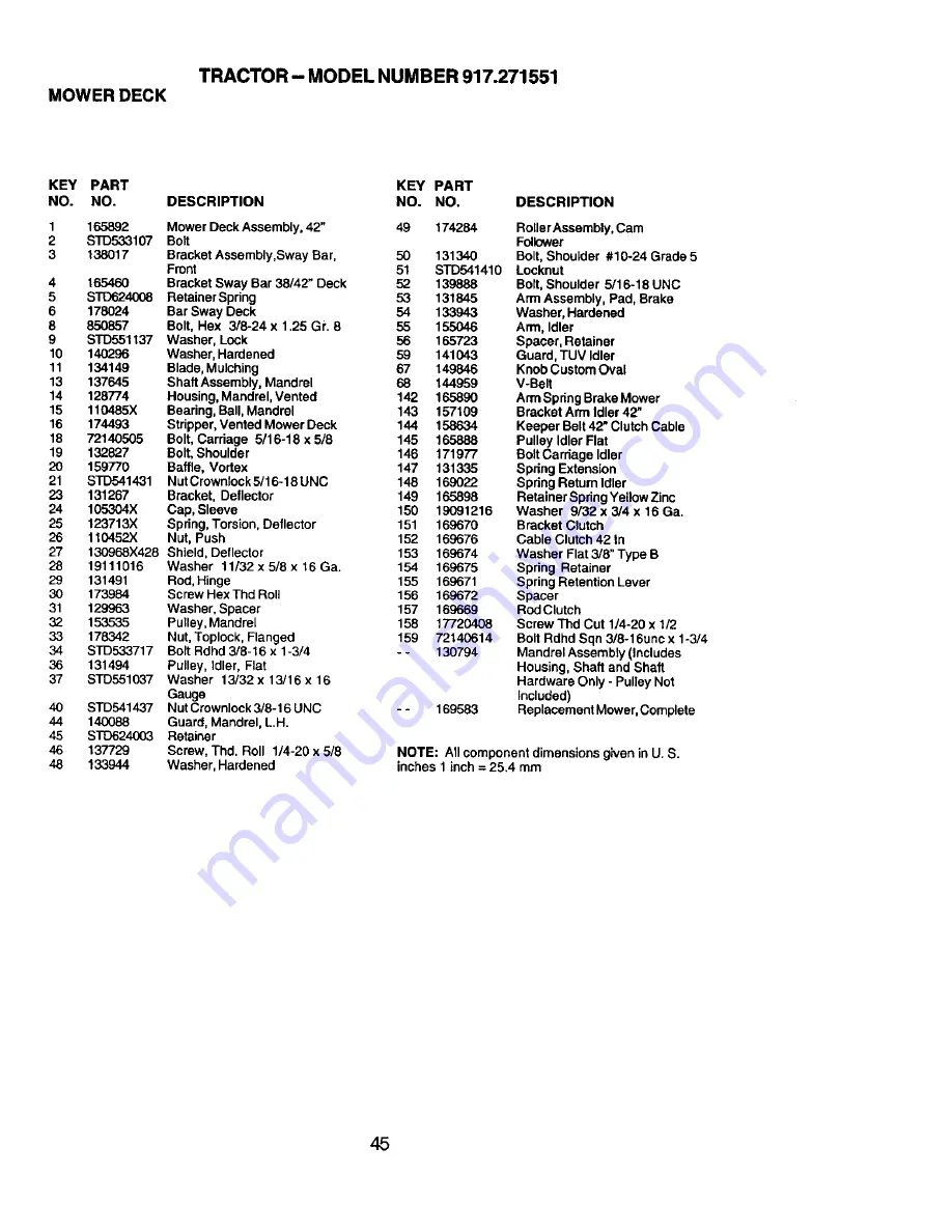 Craftsman 917.271551 Owner'S Manual Download Page 45