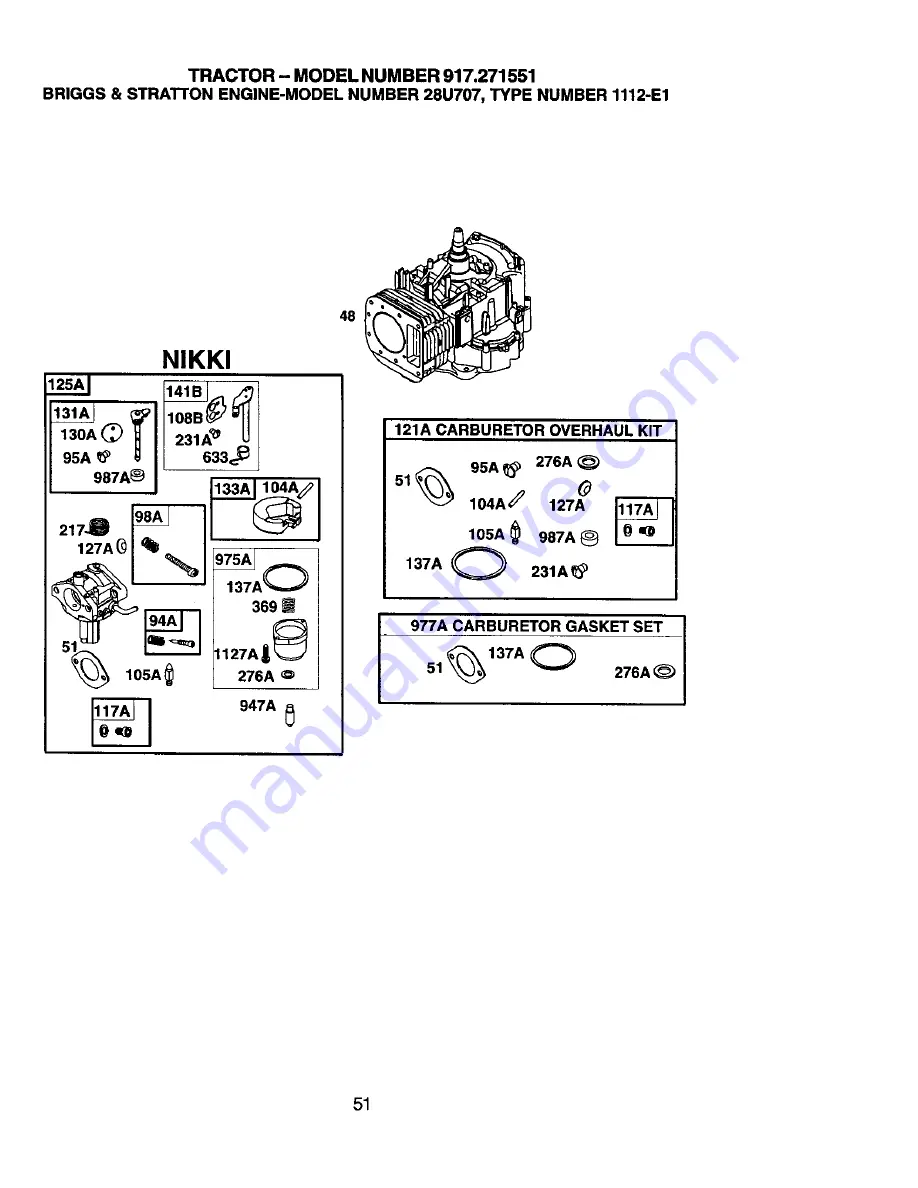 Craftsman 917.271551 Owner'S Manual Download Page 51