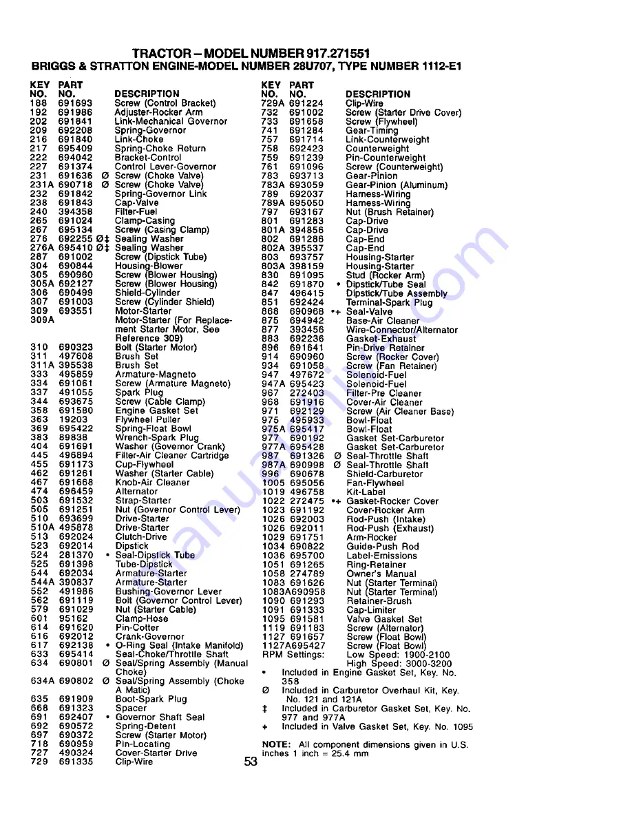 Craftsman 917.271551 Owner'S Manual Download Page 53