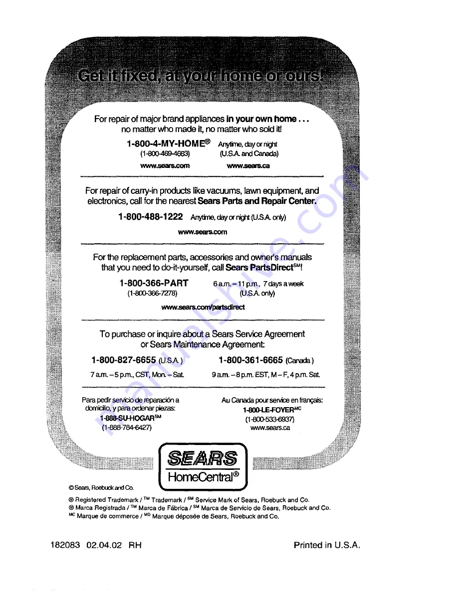 Craftsman 917.271551 Owner'S Manual Download Page 56