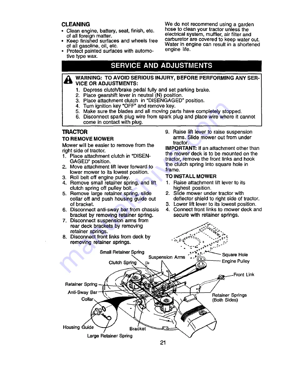 Craftsman 917.271552 Owner'S Manual Download Page 21