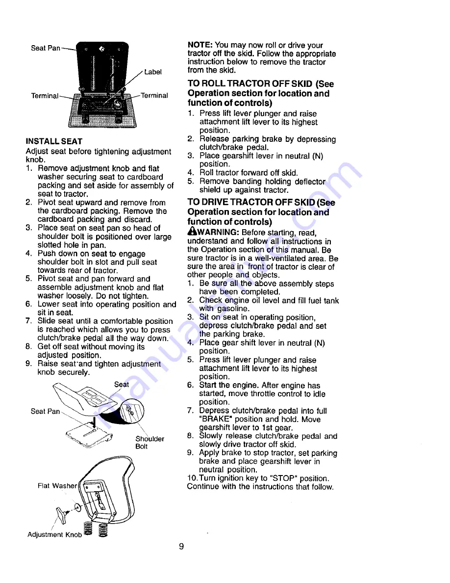 Craftsman 917.271554 Owner'S Manual Download Page 9