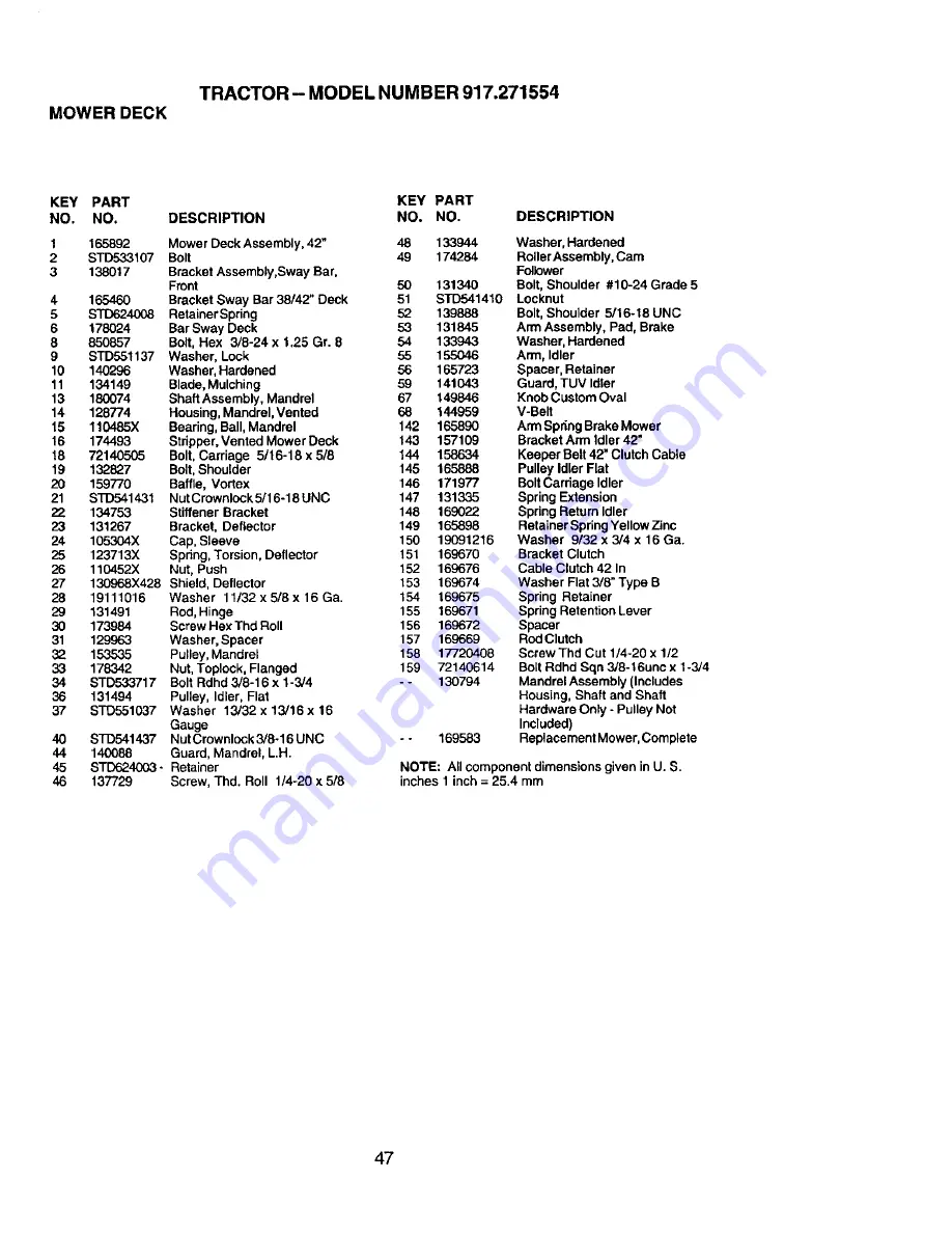 Craftsman 917.271554 Owner'S Manual Download Page 47