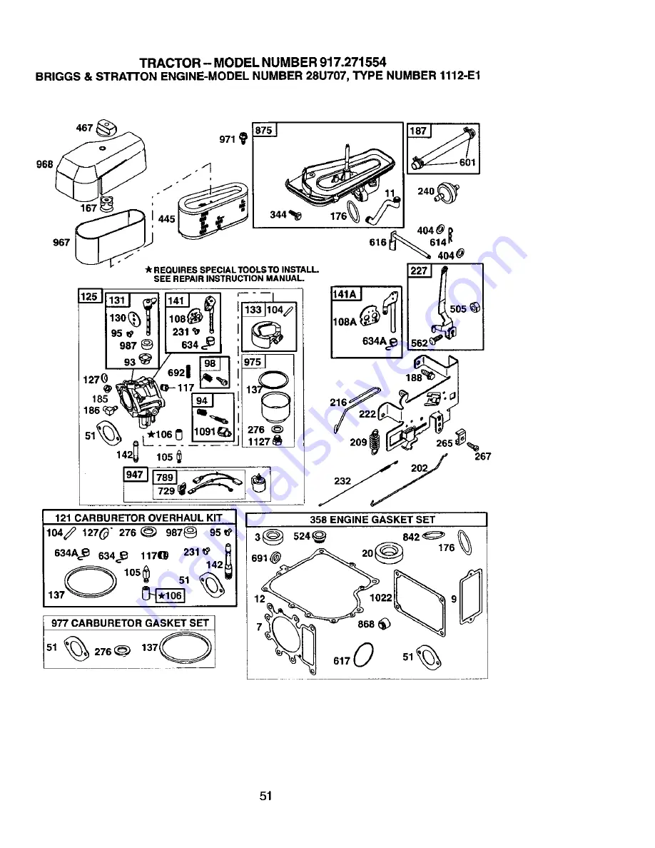 Craftsman 917.271554 Owner'S Manual Download Page 51