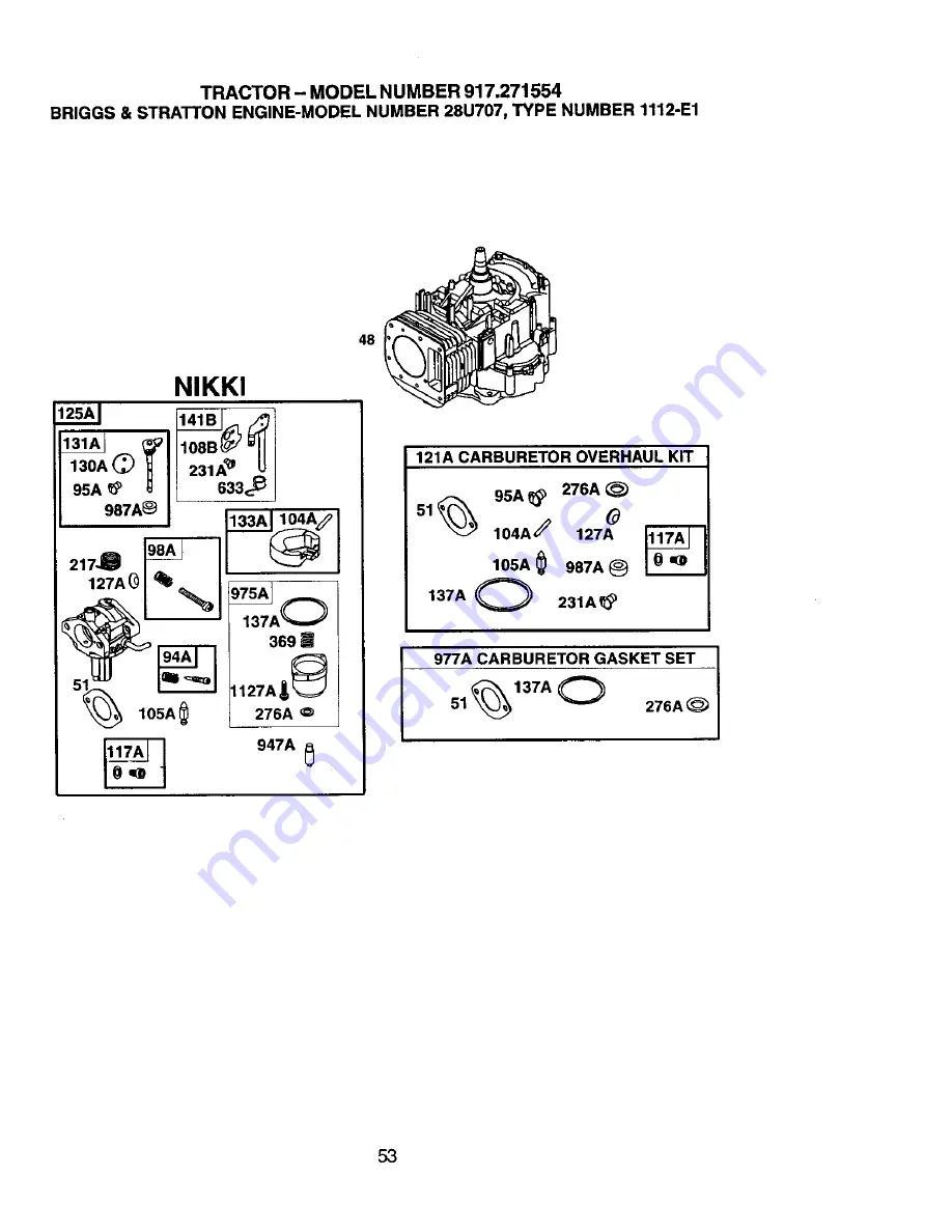 Craftsman 917.271554 Owner'S Manual Download Page 53