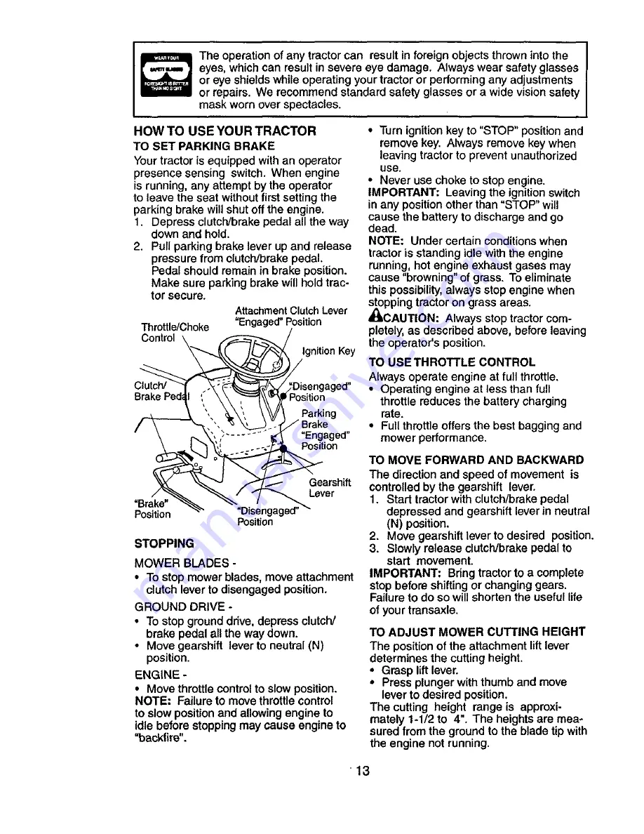 Craftsman 917.271555 Owner'S Manual Download Page 13