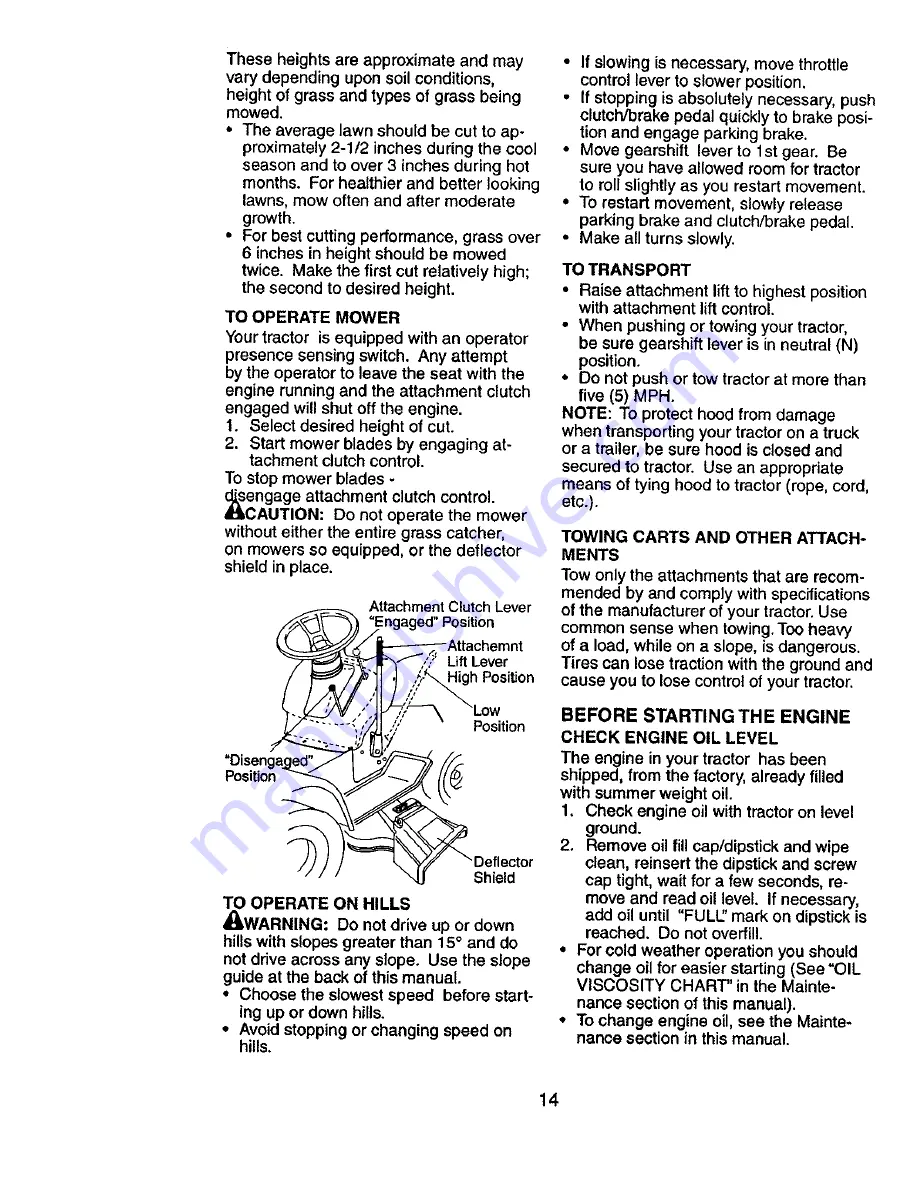 Craftsman 917.271555 Owner'S Manual Download Page 14