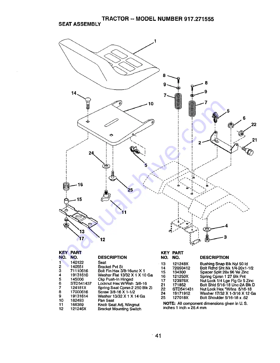 Craftsman 917.271555 Owner'S Manual Download Page 41