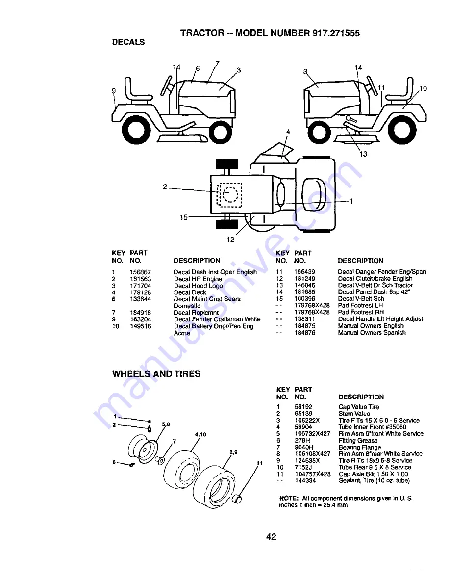 Craftsman 917.271555 Owner'S Manual Download Page 42