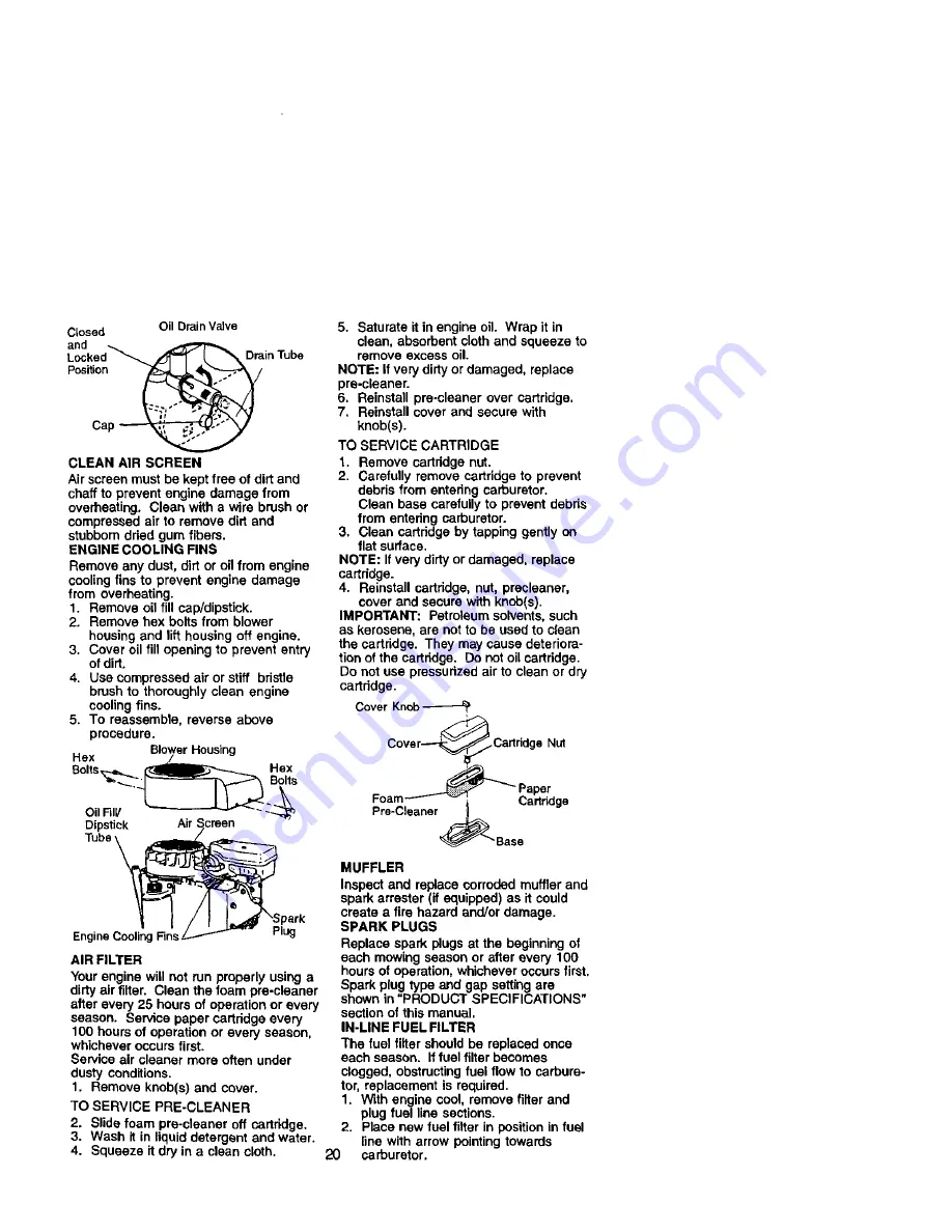 Craftsman 917.271633 Owner'S Manual Download Page 20