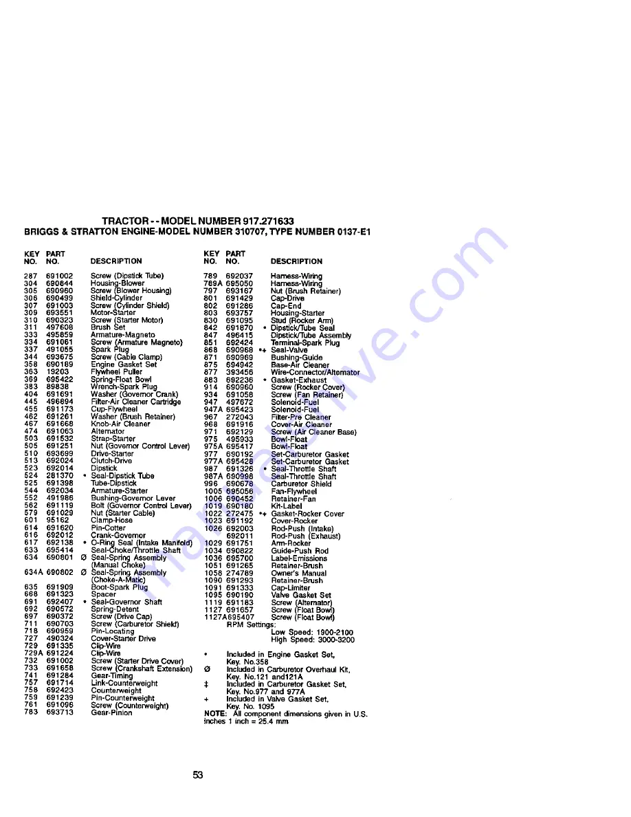 Craftsman 917.271633 Owner'S Manual Download Page 53