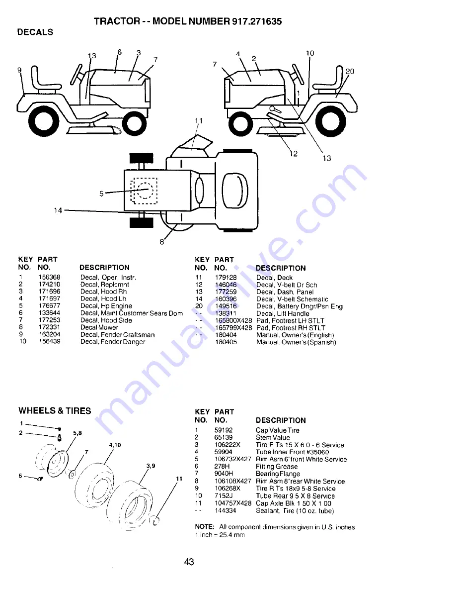 Craftsman 917.271635 Owner'S Manual Download Page 43