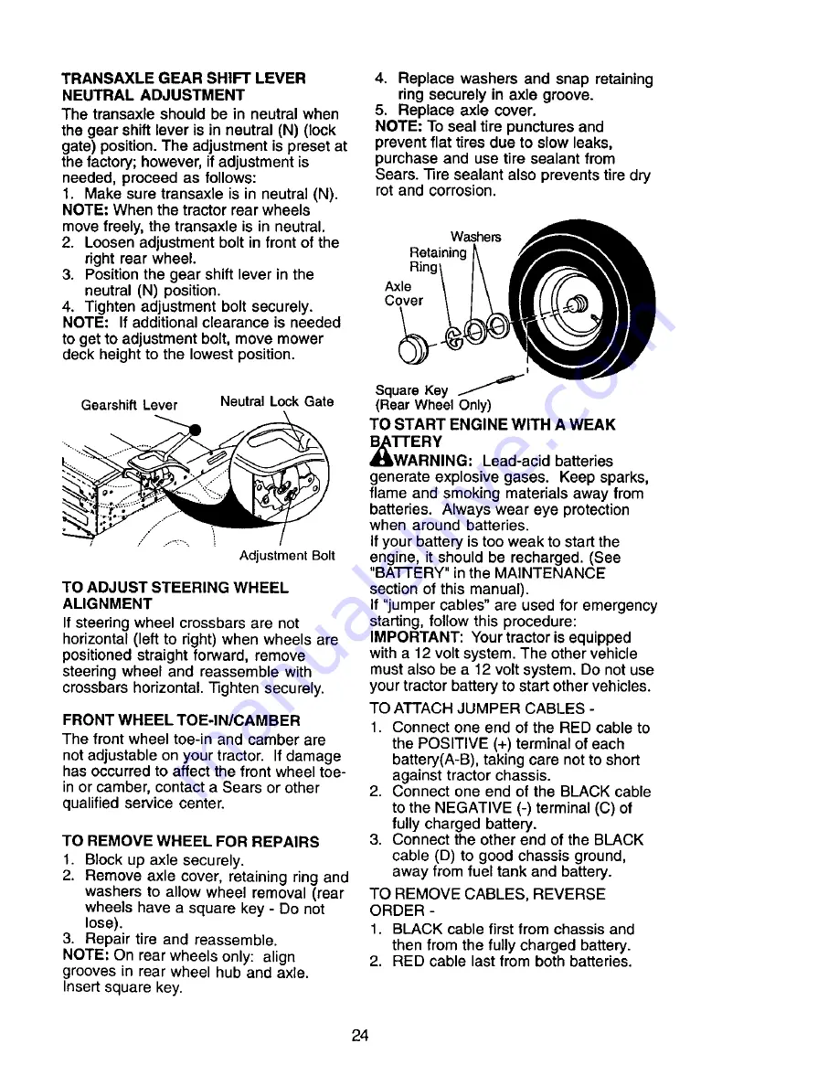 Craftsman 917.271650 Owner'S Manual Download Page 24