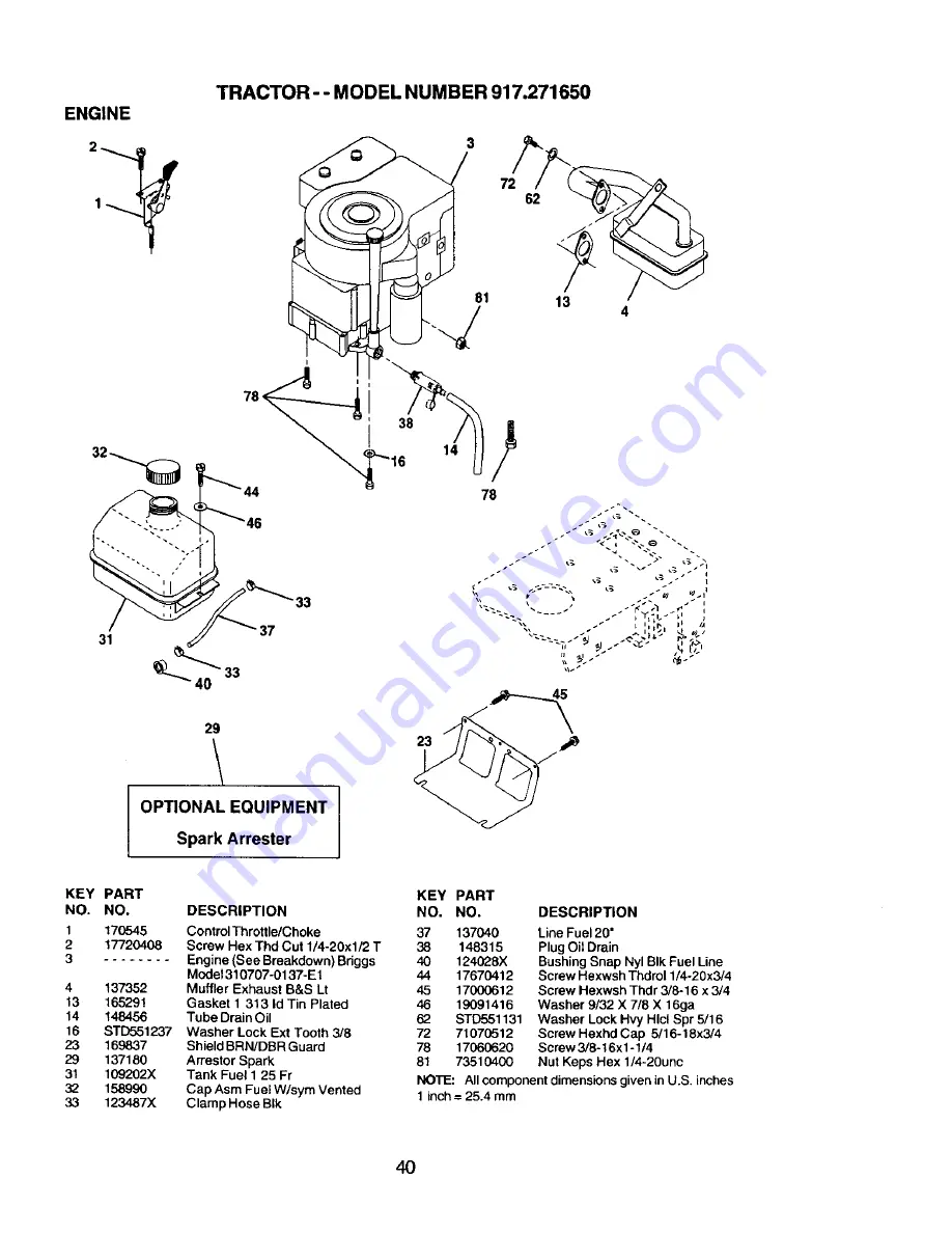 Craftsman 917.271650 Скачать руководство пользователя страница 40