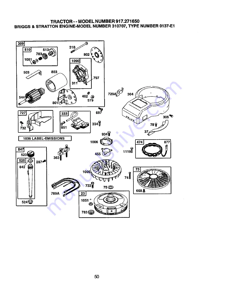 Craftsman 917.271650 Owner'S Manual Download Page 50