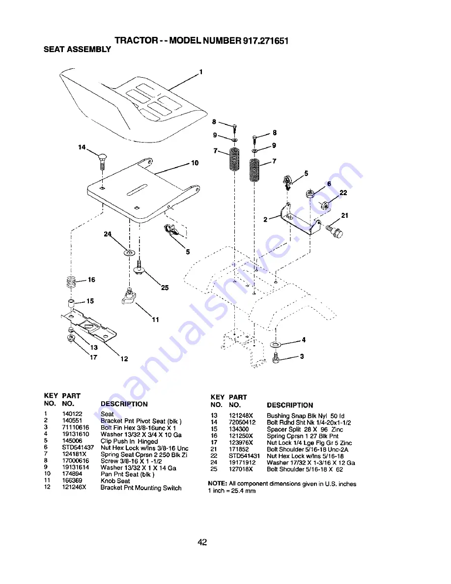 Craftsman 917.271651 Owner'S Manual Download Page 42