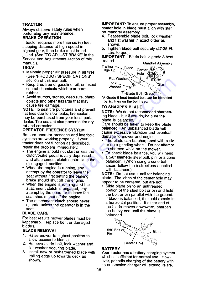 Craftsman 917.271654 Owner'S Manual Download Page 18