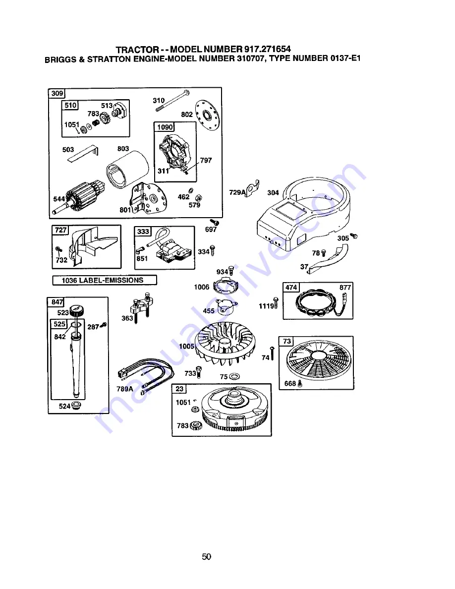 Craftsman 917.271654 Owner'S Manual Download Page 50