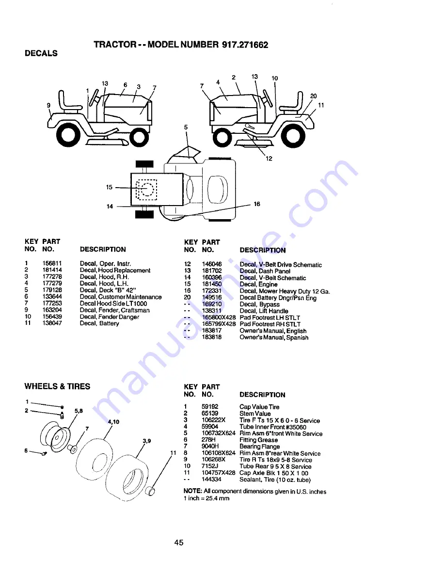 Craftsman 917.271662 Owner'S Manual Download Page 45