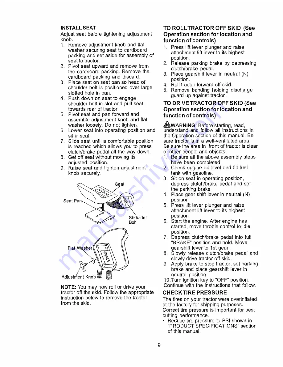 Craftsman 917.271731 Owner'S Manual Download Page 9