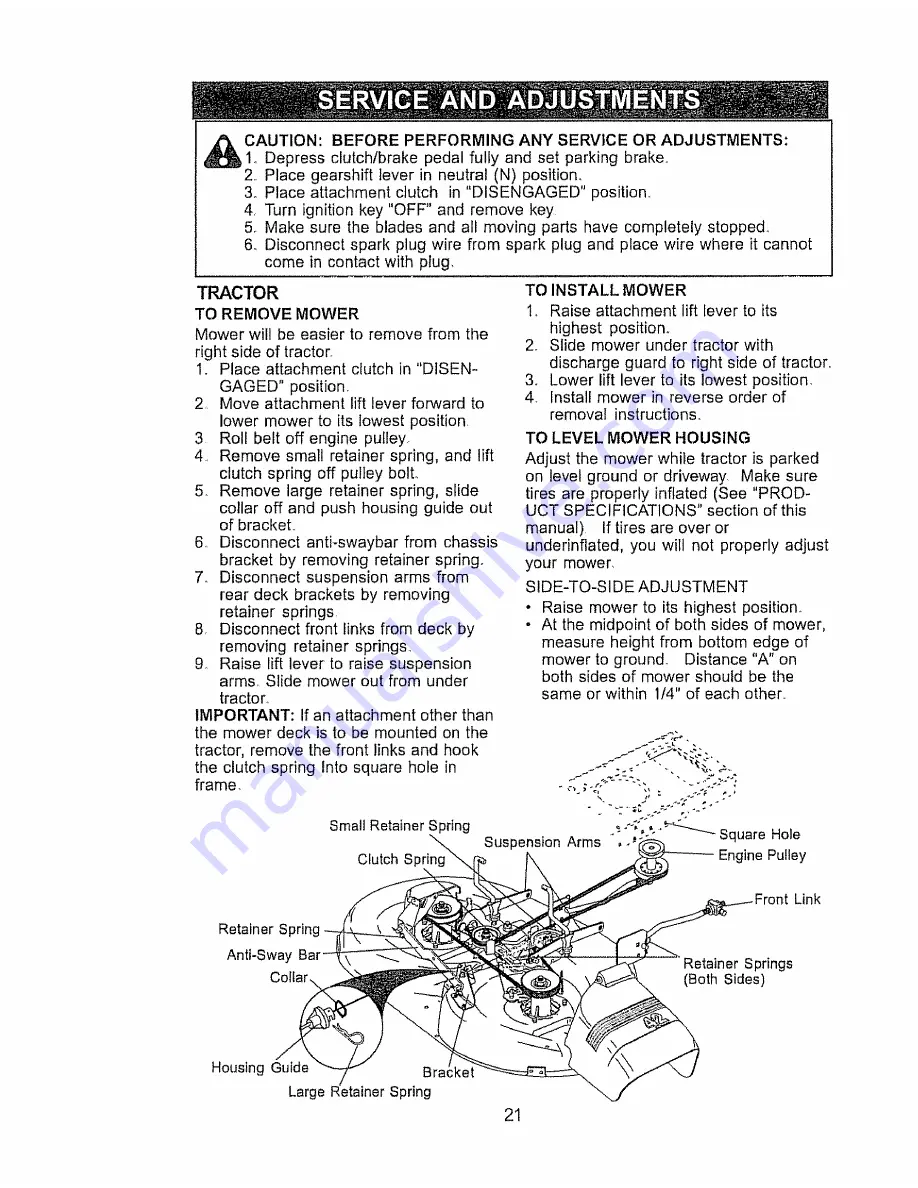 Craftsman 917.271731 Скачать руководство пользователя страница 21