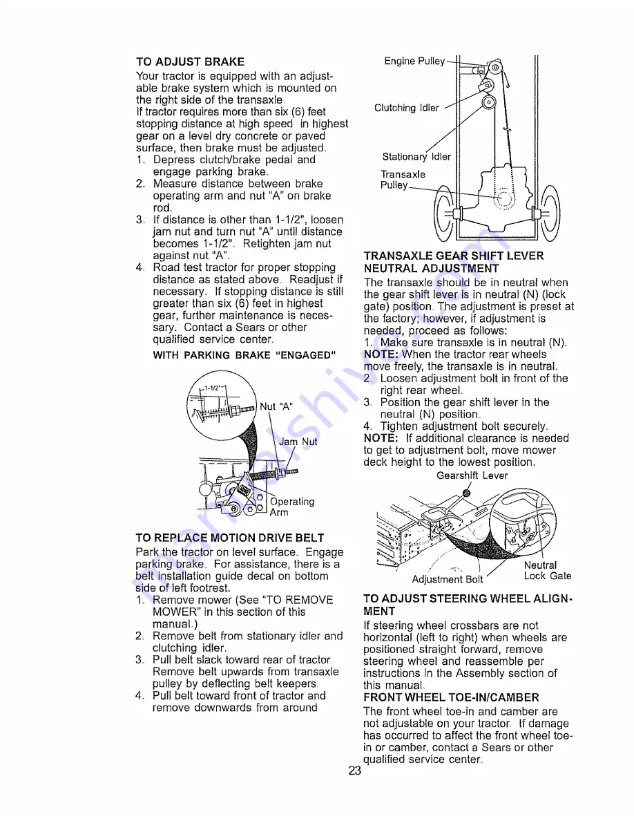 Craftsman 917.271731 Owner'S Manual Download Page 23