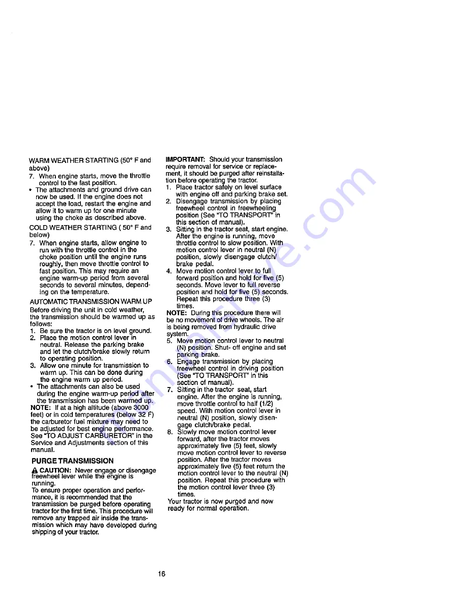 Craftsman 917.271744 Owner'S Manual Download Page 16