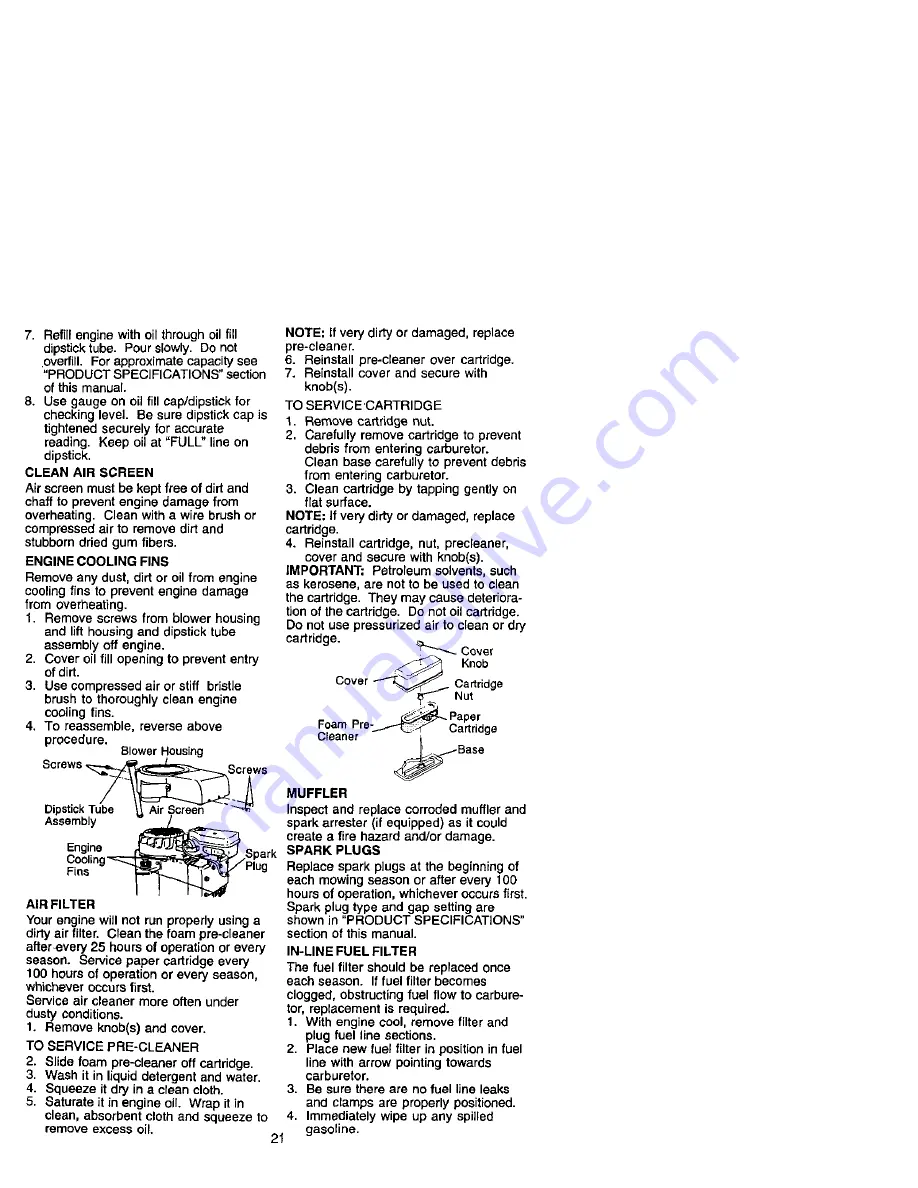 Craftsman 917.271744 Скачать руководство пользователя страница 21