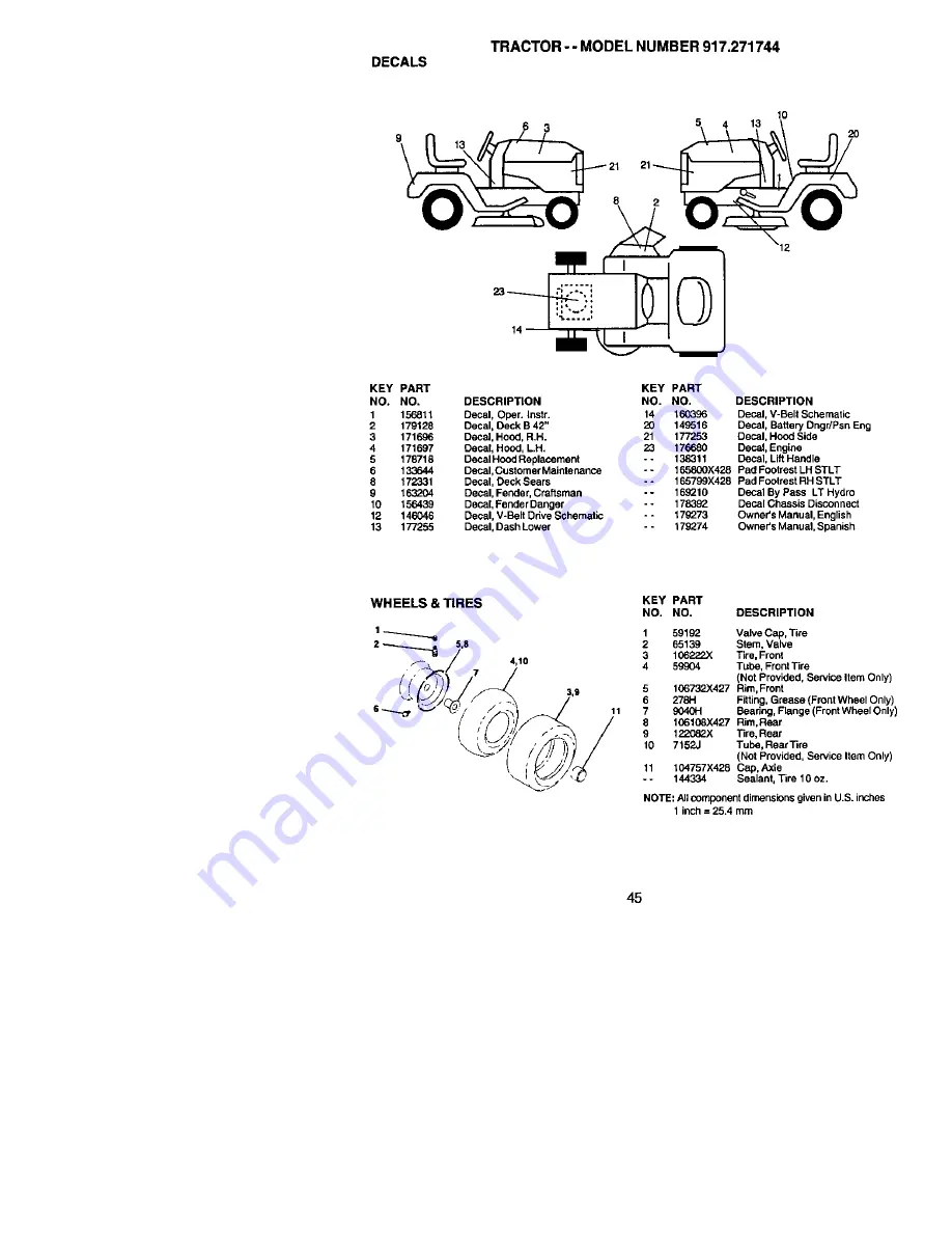 Craftsman 917.271744 Скачать руководство пользователя страница 45