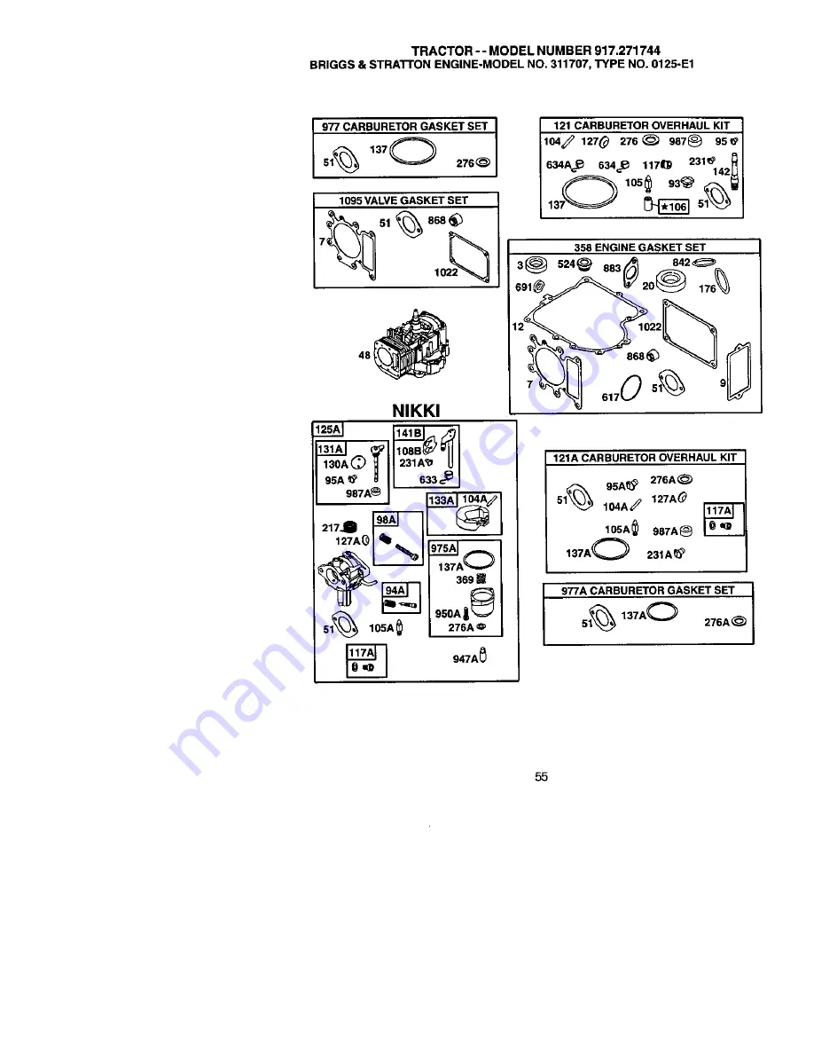 Craftsman 917.271744 Owner'S Manual Download Page 55