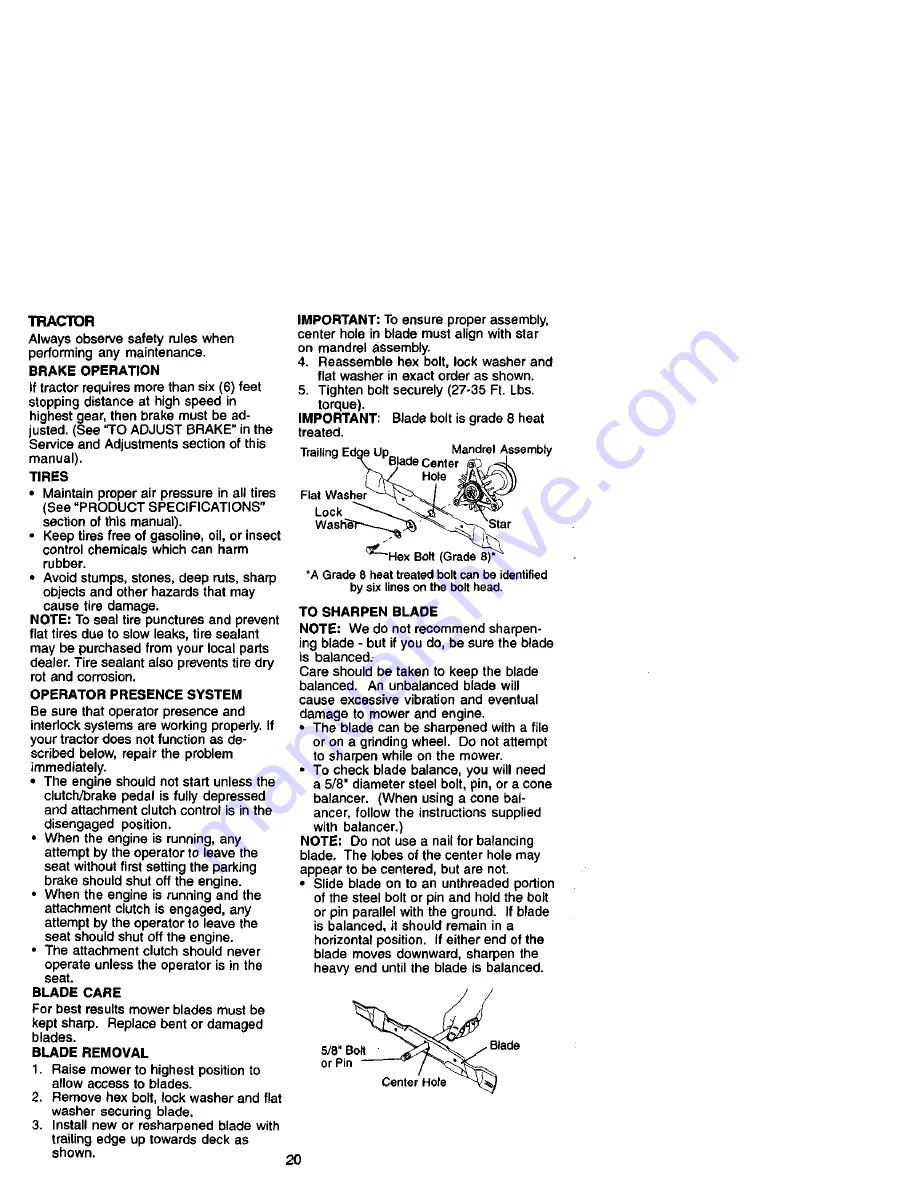 Craftsman 917.271810 Owner'S Manual Download Page 20