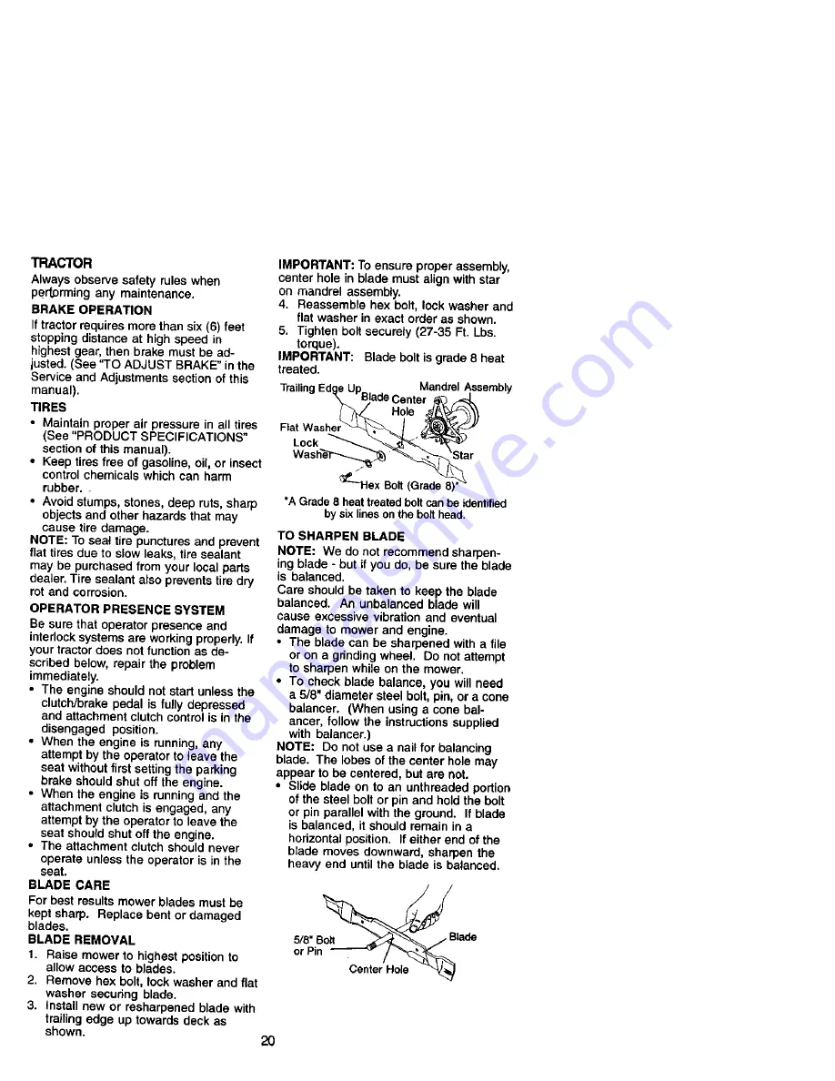 Craftsman 917.271811 Owner'S Manual Download Page 20