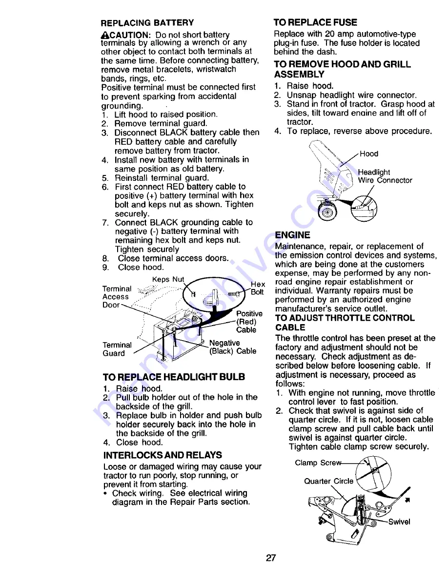 Craftsman 917.271815 Owner'S Manual Download Page 27