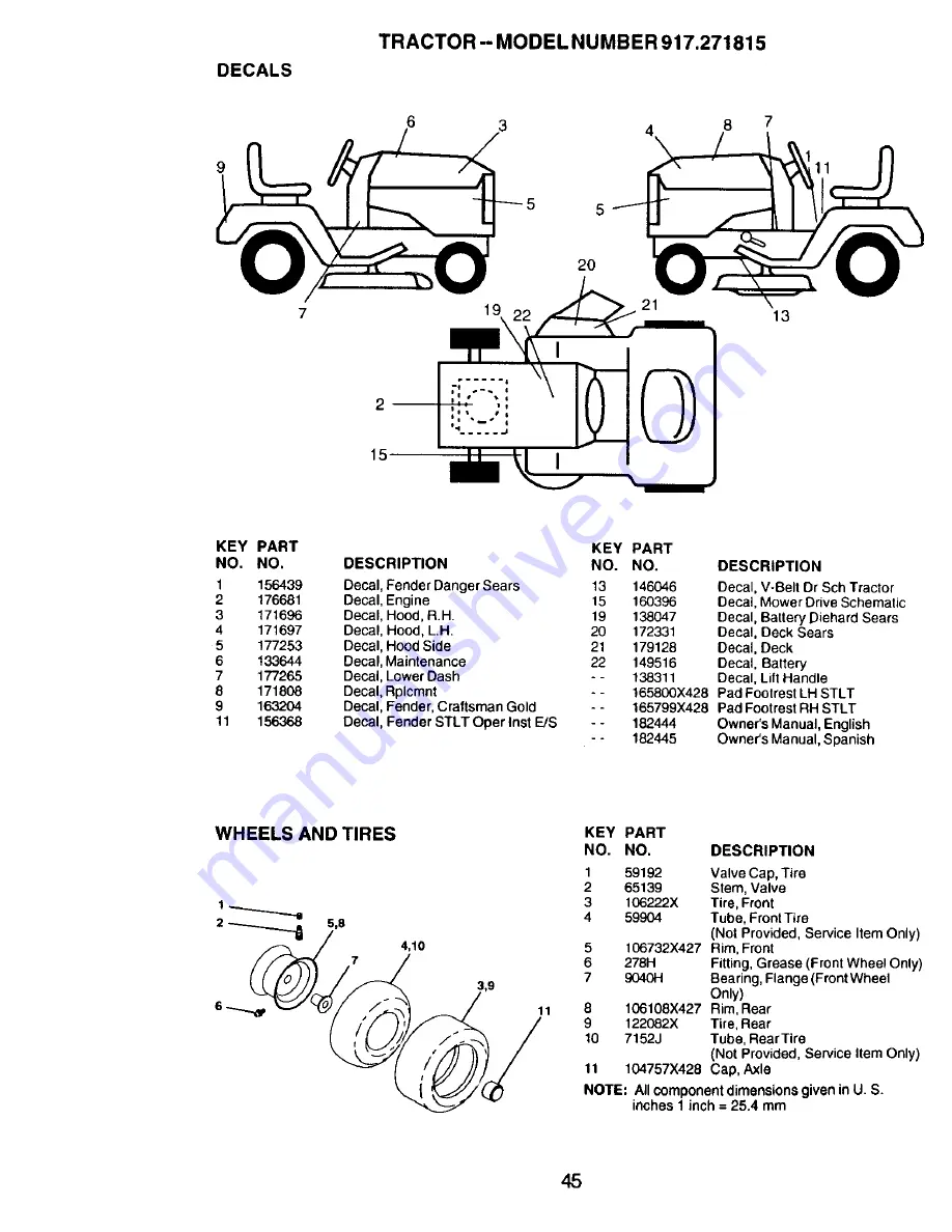 Craftsman 917.271815 Owner'S Manual Download Page 45