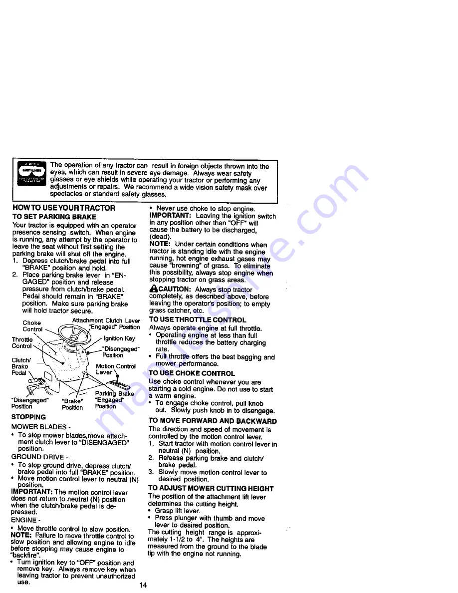 Craftsman 917.27182 Owner'S Manual Download Page 14