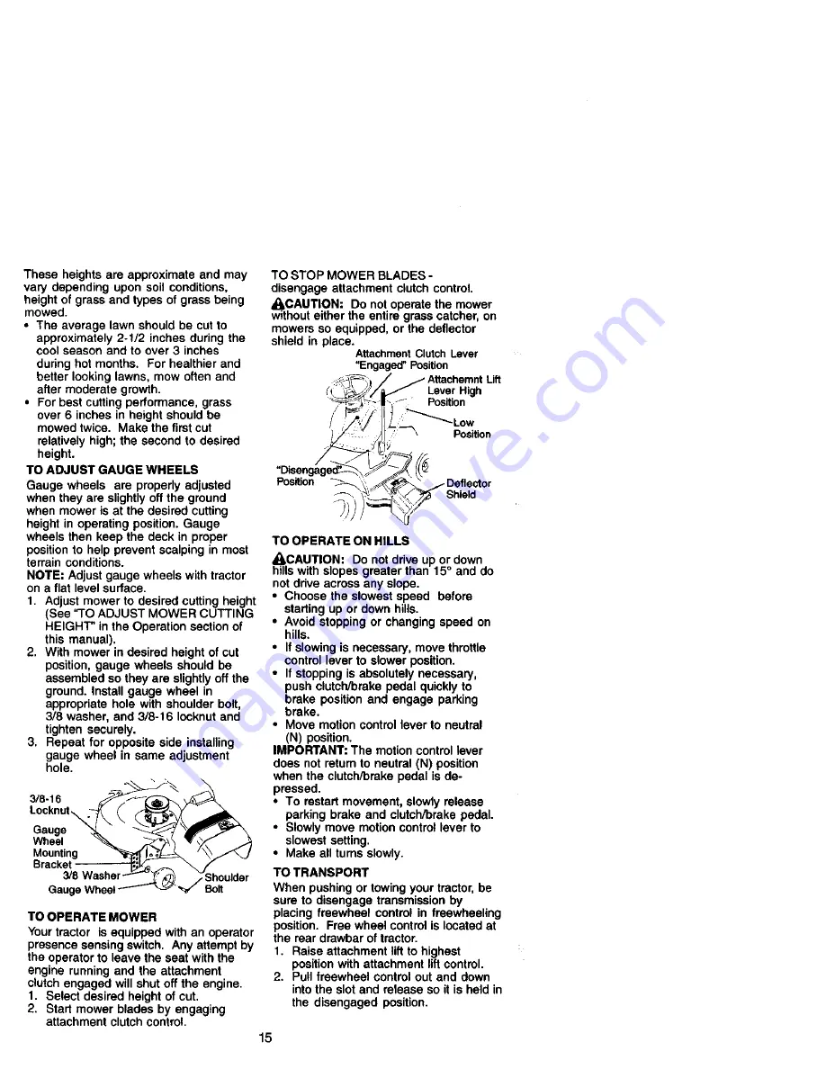 Craftsman 917.27182 Owner'S Manual Download Page 15