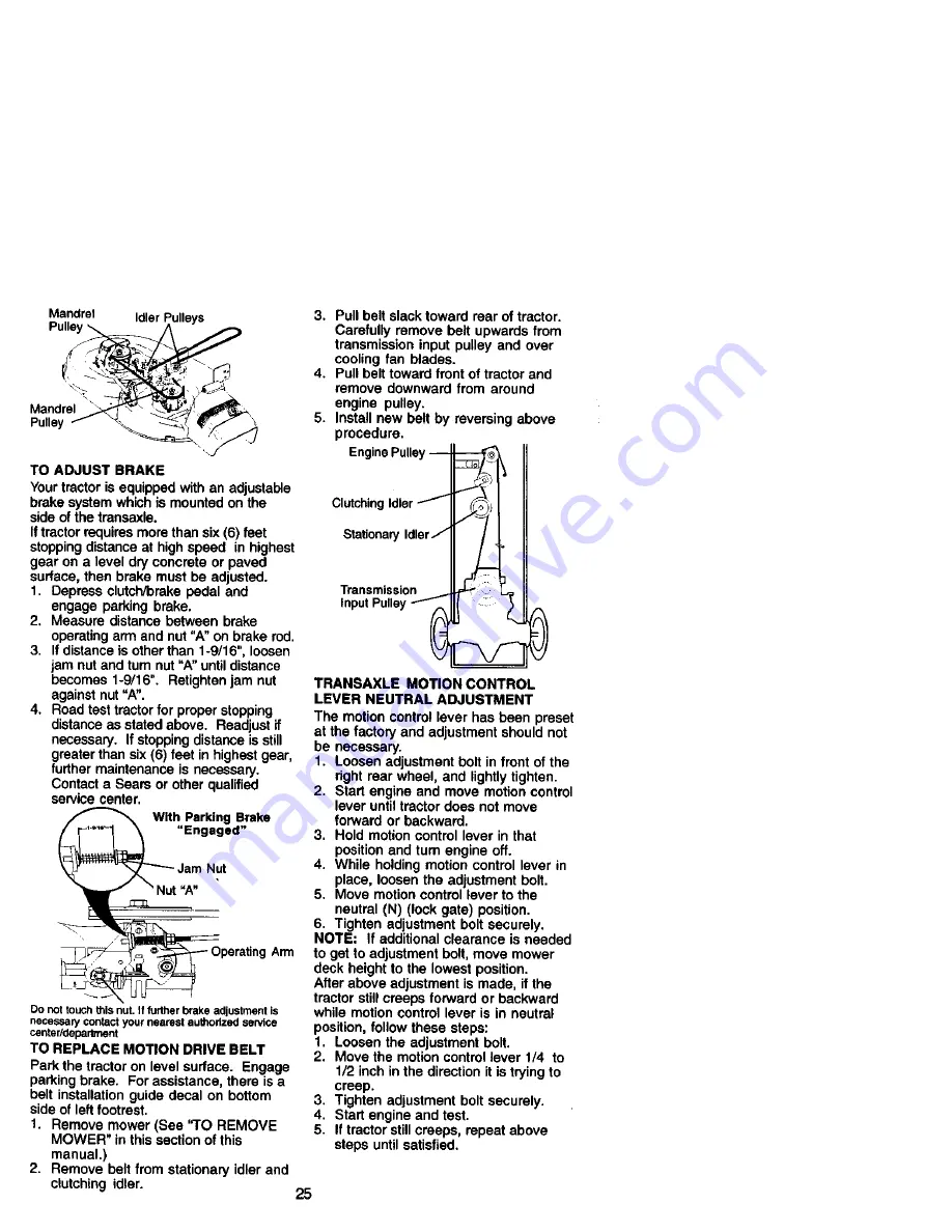 Craftsman 917.27182 Owner'S Manual Download Page 25