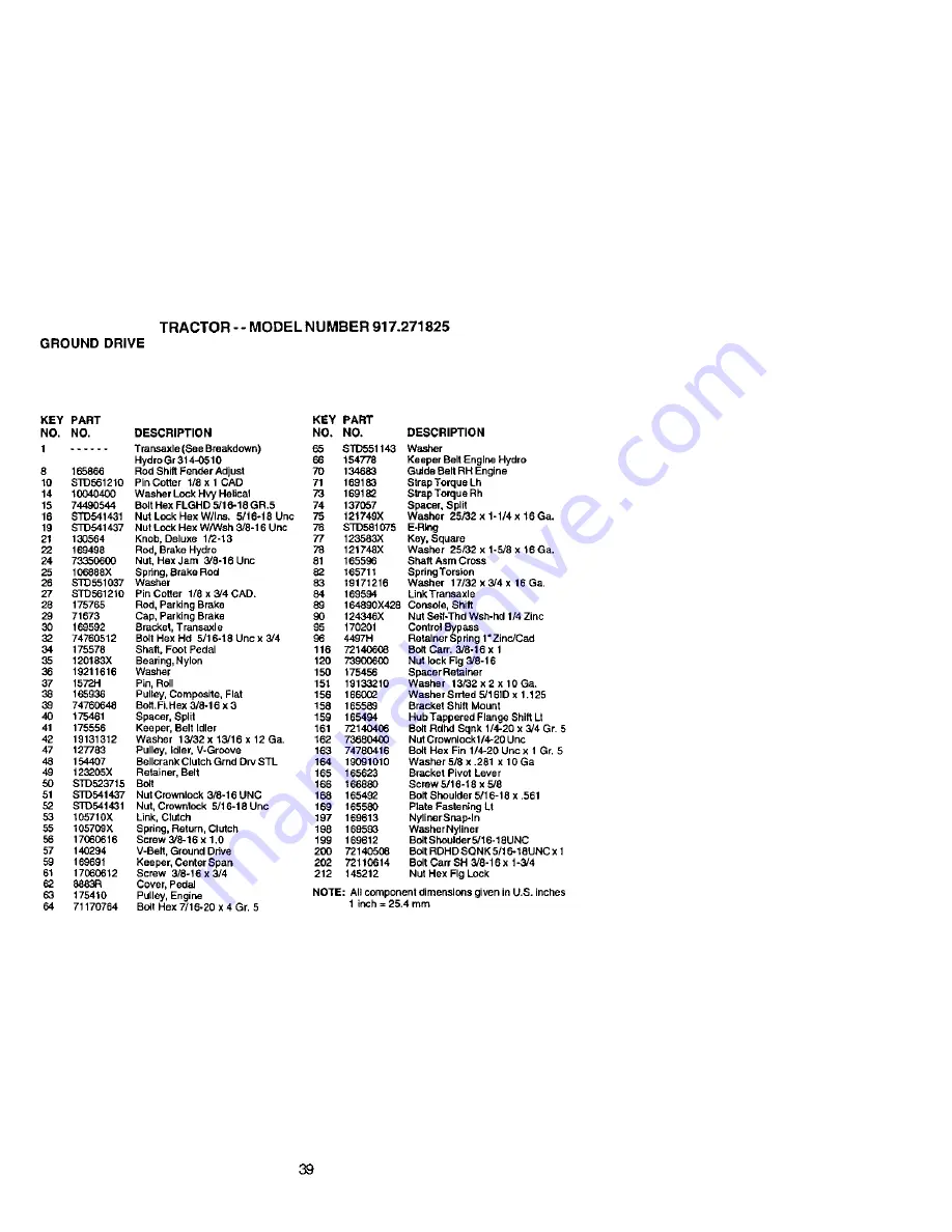 Craftsman 917.271825 Owner'S Manual Download Page 39