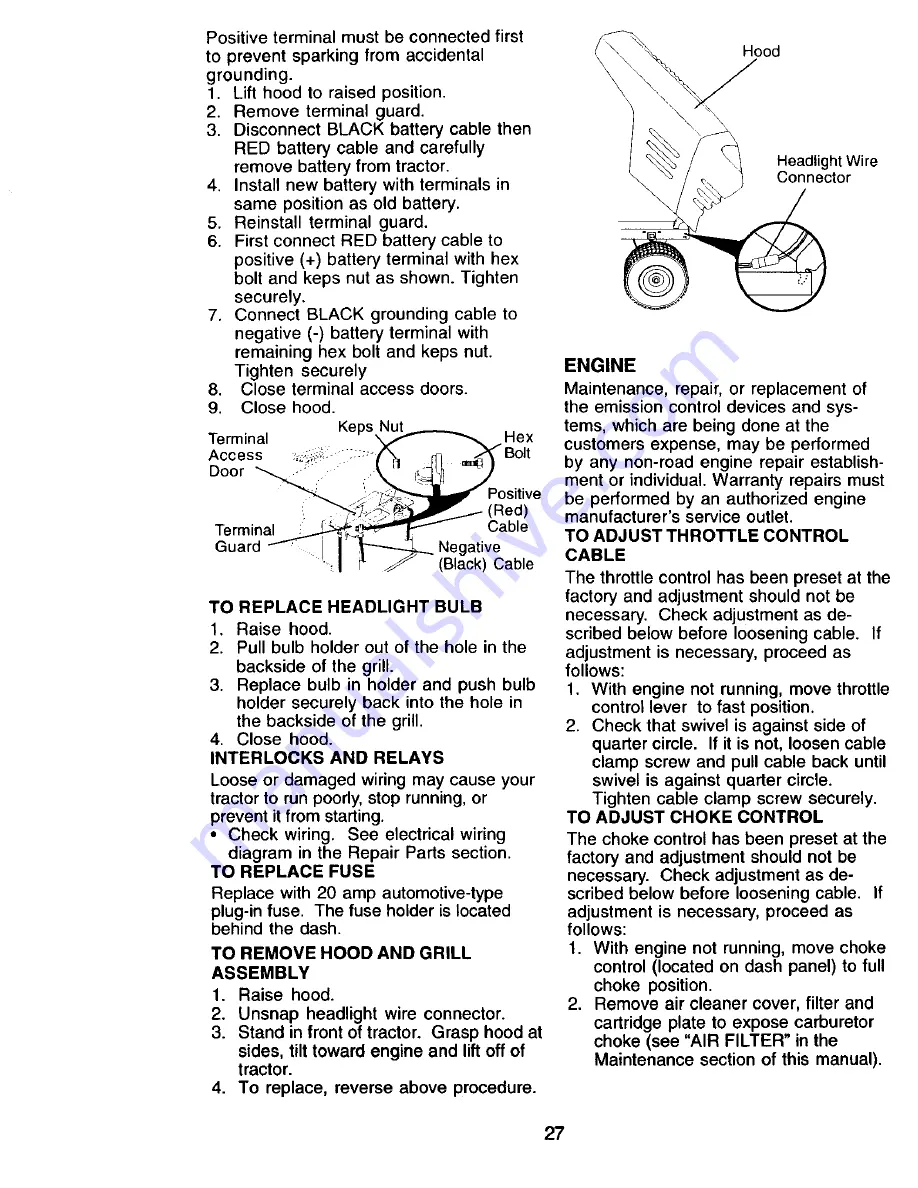 Craftsman 917.271826 Owner'S Manual Download Page 27