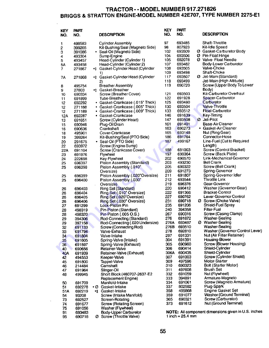 Craftsman 917.271826 Owner'S Manual Download Page 55