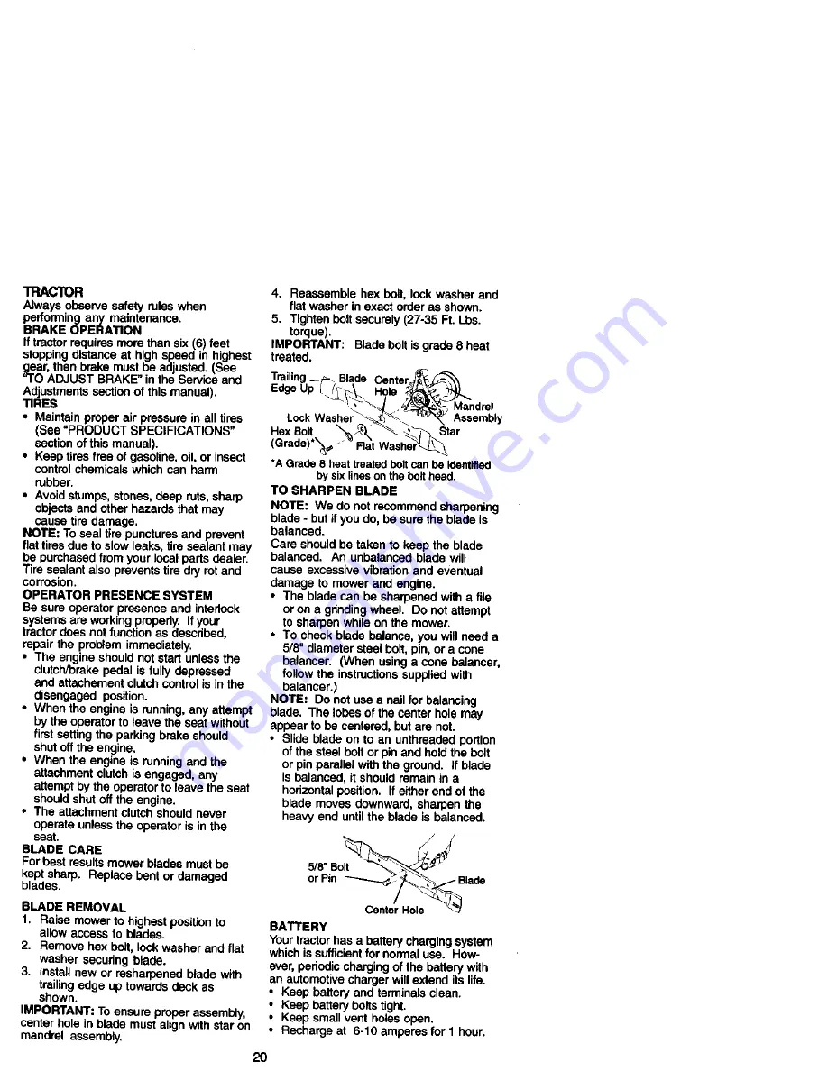 Craftsman 917.27184 Owner'S Manual Download Page 20